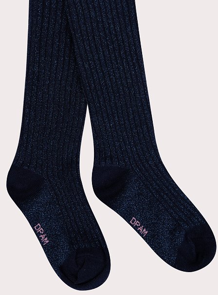 Παιδικό Καλσόν για Κορίτσια Ribbed Navy