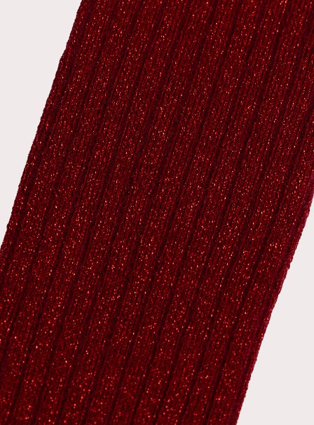 Παιδικό Καλσόν για Κορίτσια Ribbed Red