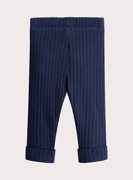 Βρεφικό Κολάν για Κορίτσια Ribbed Navy