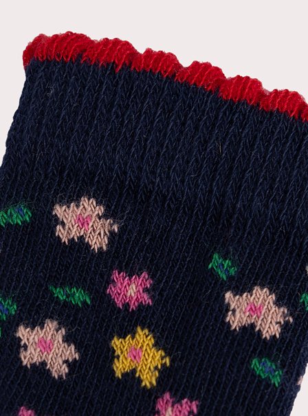 Βρεφικές Κάλτσες για Κορίτσια Navy Floral