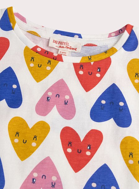 Παιδική Μπλούζα για Κορίτσια Hearts on Hearts