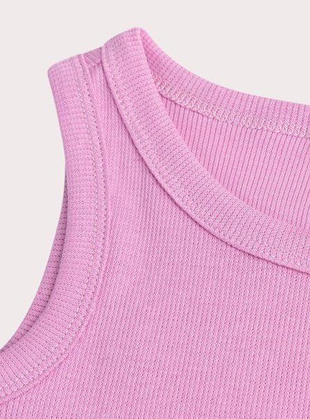 Παιδική Μπλούζα για Κορίτσια Purple Ribbed