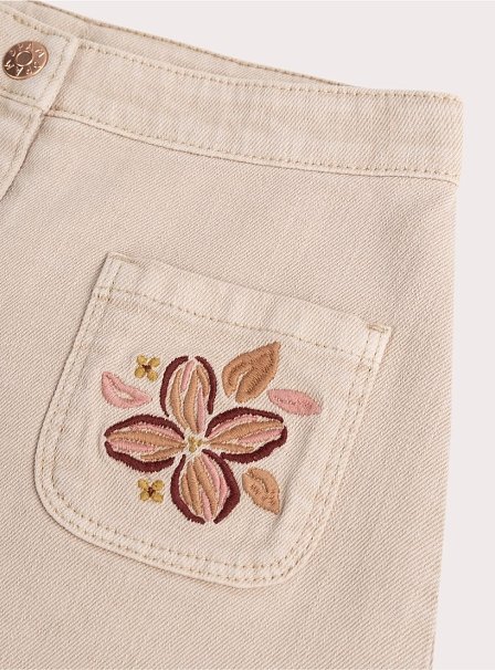 Παιδική Φούστα για Κορίτσια Beige Embroidery