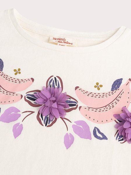 Παιδική Μπλούζα για Κορίτσια Purple Garden