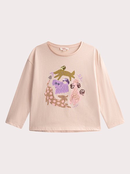 Παιδική Μπλούζα για Κορίτσια Pink Puppies