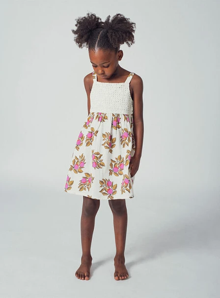 Παιδικό Φόρεμα για Κορίτσια Crema Boho