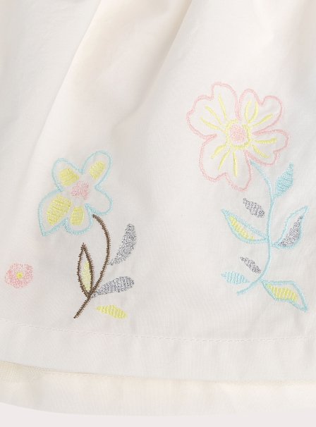 Παιδική Φούστα για Κορίτσια Ecru Embroidered