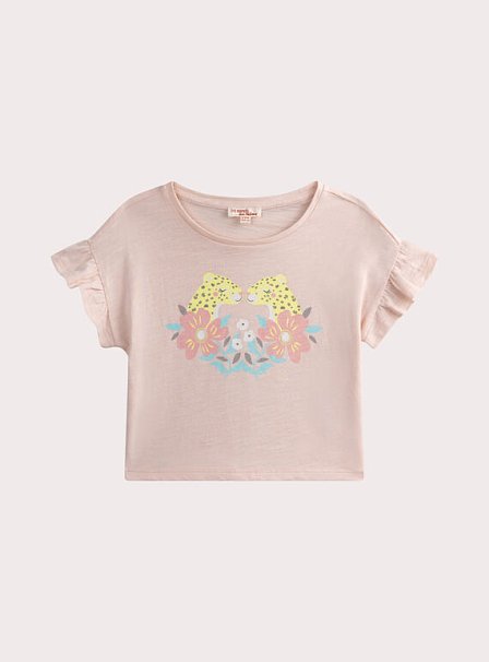 Παιδική Μπλούζα για Κορίτσια Leopards Pink