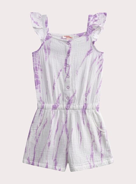 Παιδική Ολόσωμη Φόρμα για Κορίτσια Purple Tie-Dye