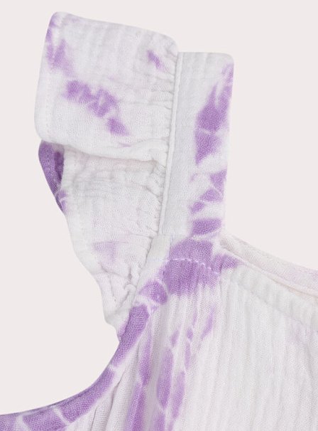Παιδική Ολόσωμη Φόρμα για Κορίτσια Purple Tie-Dye