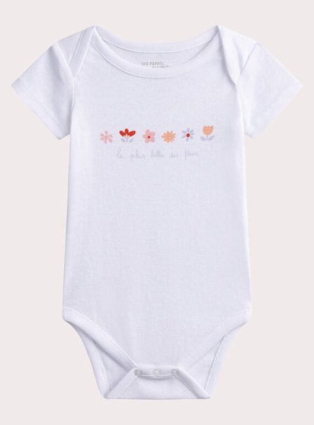 Σετ Βρεφικά Φορμάκια για Κορίτσια Belle Fleurs 2 τμχ