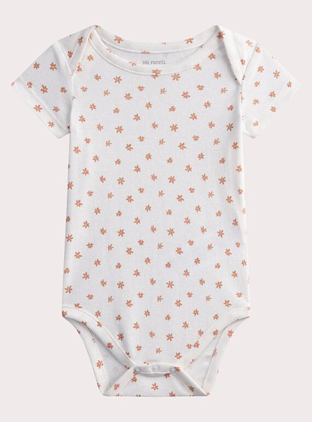 Σετ Βρεφικά Φορμάκια για Κορίτσια Orange Fleurs 2 τμχ