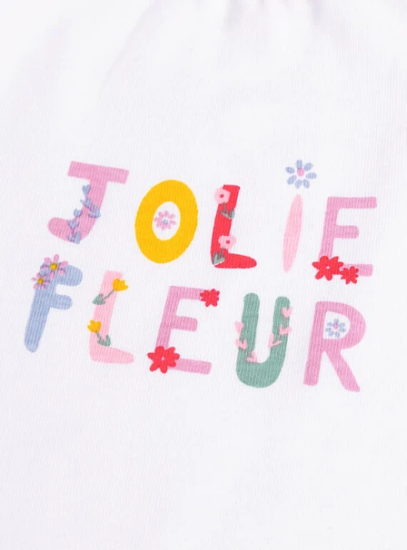 Σετ Βρεφικά Φορμάκια για Κορίτσια Jolie Fleur 2 τμχ