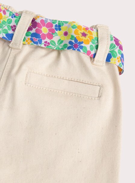 Βρεφικό Παντελόνι για Κορίτσια Beige Embroidery