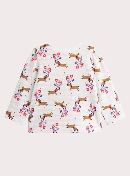 Βρεφική Μπλούζα για Κορίτσια Flower Puppies