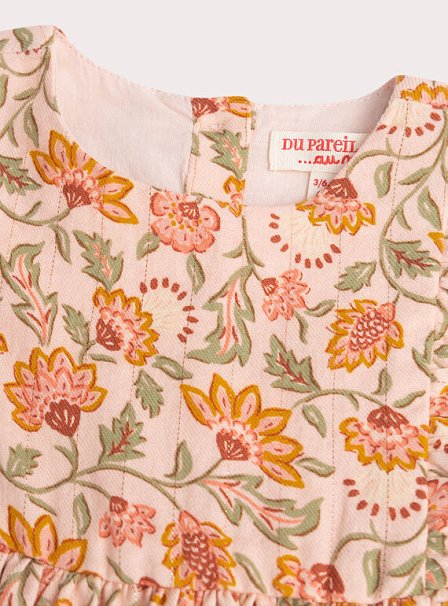 Βρεφικό Φόρεμα για Κορίτσια Orange Floral