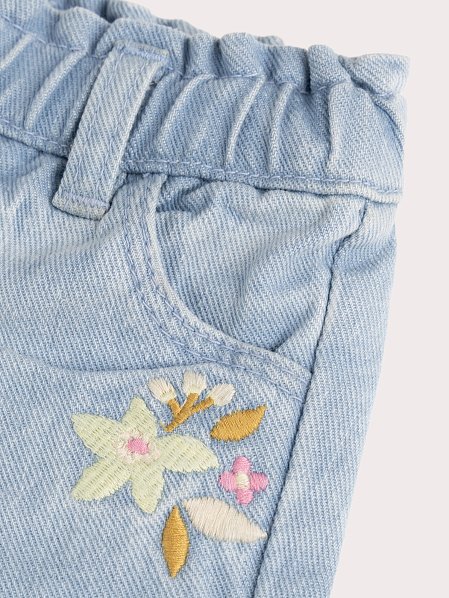 Βρεφικό Σορτς για Κορίτσια Light Denim Flower