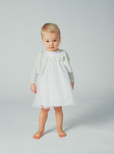 Βρεφική Ζακέτα για Κορίτσια Crop Ecru