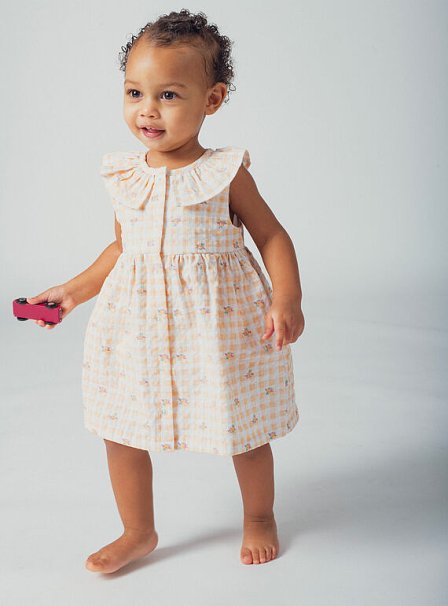 Βρεφικό Φόρεμα για Κορίτσια Floral Plaid