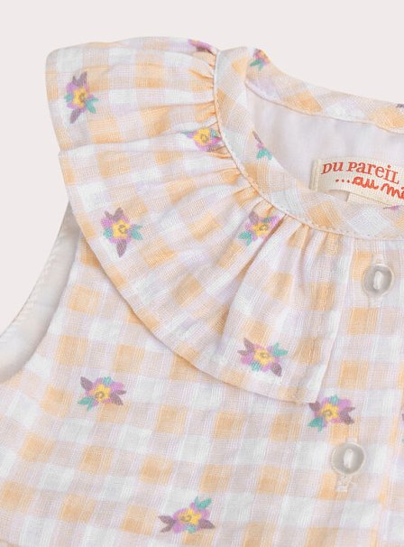 Βρεφικό Φόρεμα για Κορίτσια Floral Plaid