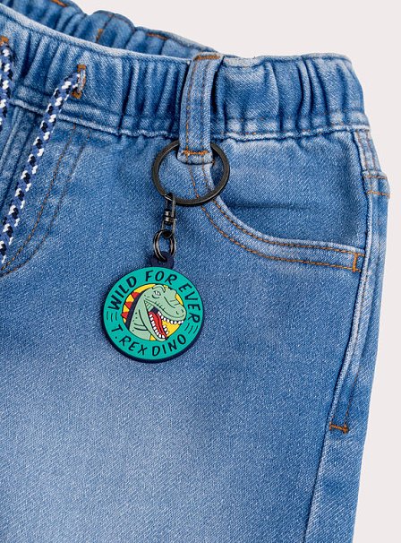 Παιδική Βερμούδα για Αγόρια Denim T-Rex