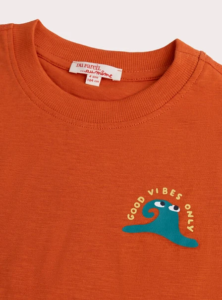 Παιδική Μπλούζα για Αγόρια Orange Vibes