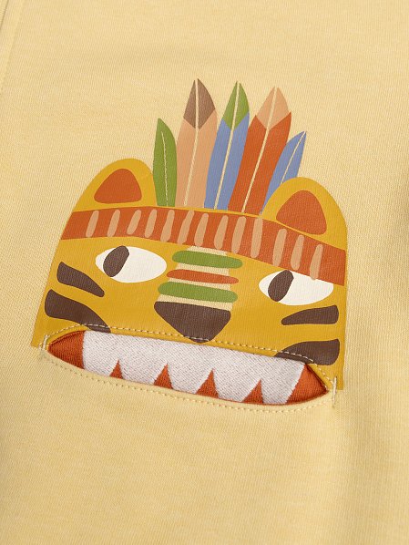 Παιδική Ζακέτα για Αγόρια Yellow Fleece