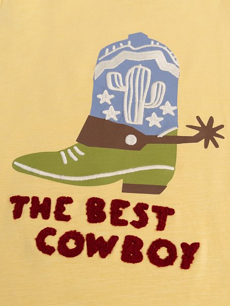 Παιδική Μπλούζα για Αγόρια Yellow Cowboy