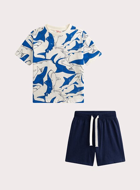 Παιδικό Σετ για Αγόρια Navy Sharks