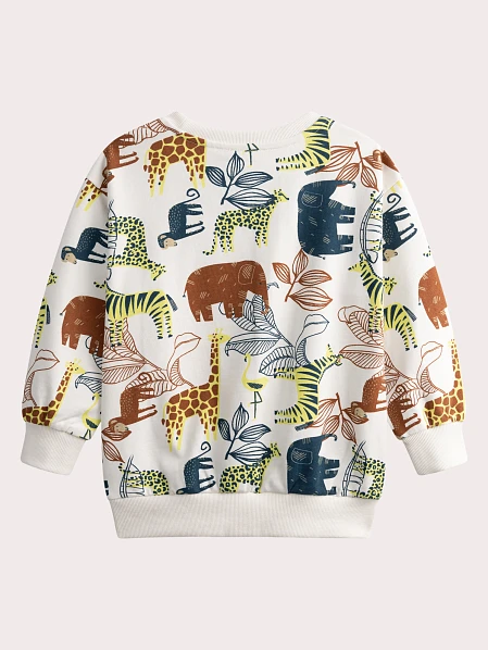 Παιδικό Φούτερ για Αγόρια White Safari