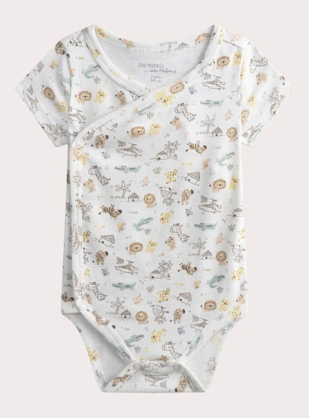 Σετ Βρεφικά Φορμάκια Cute Zoo 2 τμχ