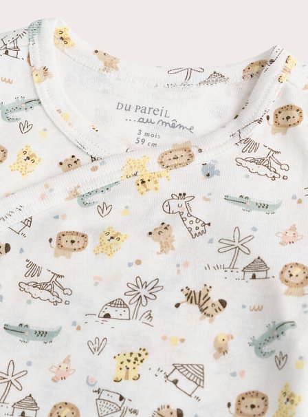 Σετ Βρεφικά Φορμάκια Cute Zoo 2 τμχ