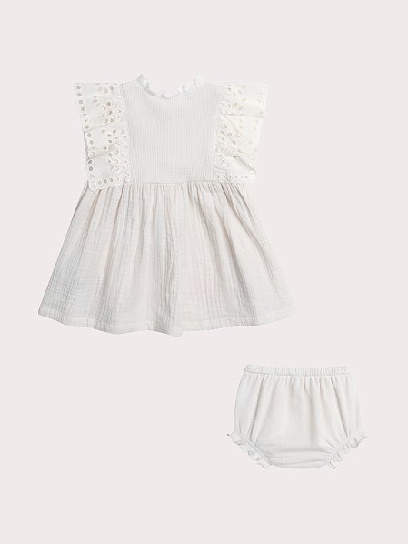 Βρεφικό Φόρεμα για Κορίτσια White Palm trees