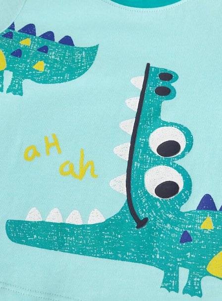 Βρεφική Μπλούζα για Αγόρια Laughing Alligator