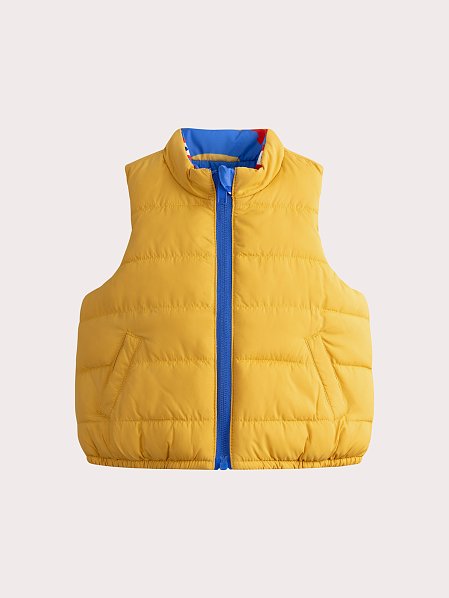 Βρεφικό Αμάνικο Μπουφάν για Αγόρια Yellow Construction - 2 σε 1