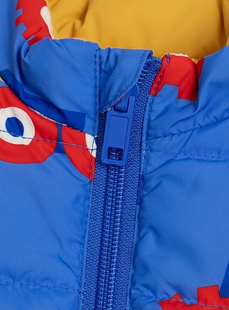 Βρεφικό Αμάνικο Μπουφάν για Αγόρια Yellow Construction - 2 σε 1