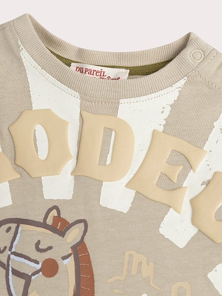 Βρεφική Μπλούζα για Αγόρια Beige Rodeo