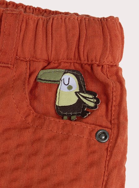 Βρεφική Βερμούδα για Αγόρια Burnt Orange Toucan