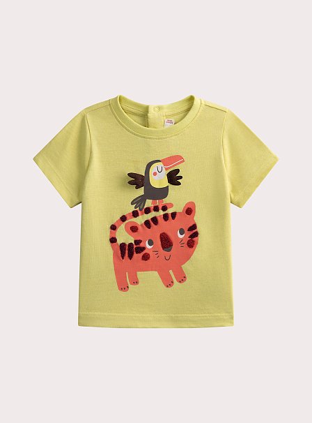 Βρεφική Μπλούζα για Αγόρια Yellow Friends