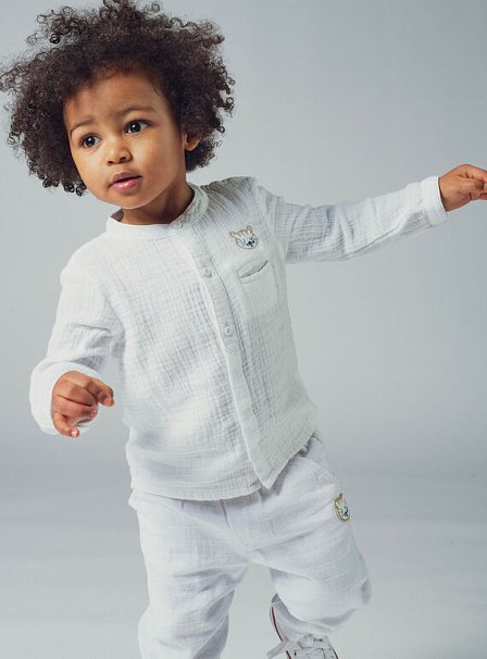 Βρεφικό Πουκάμισο για Αγόρια Plain Tiger