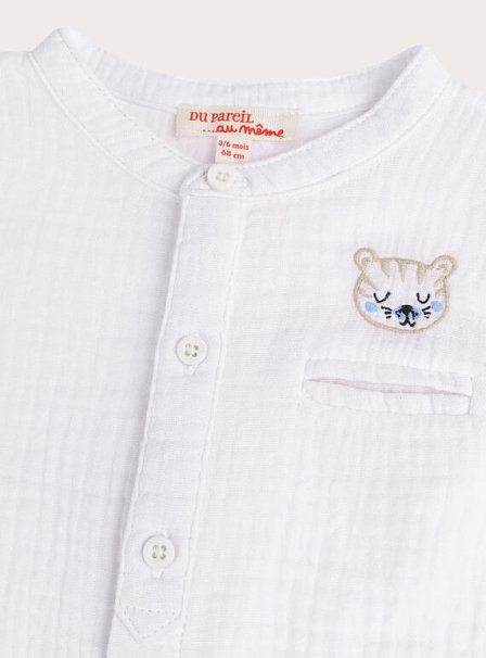 Βρεφικό Πουκάμισο για Αγόρια Plain Tiger