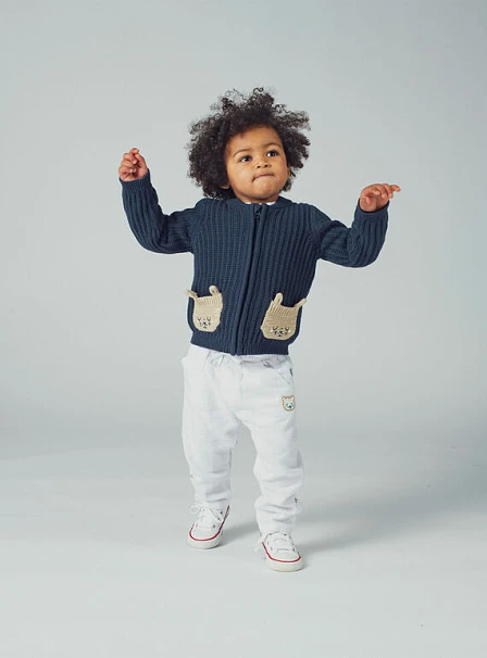 Βρεφική Ζακέτα για Αγόρια Navy Rabbits