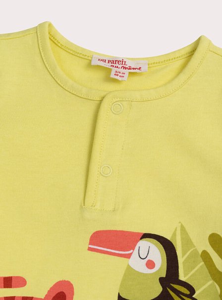 Βρεφικό Ολόσωμο Φορμάκι για Αγόρια Yellow Jungle