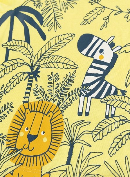 Βρεφική Μπλούζα για Αγόρια Yellow Wilderness