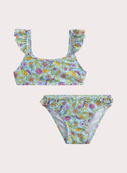 Παιδικό Μαγιό για Κορίτσια Sky Blue Floral