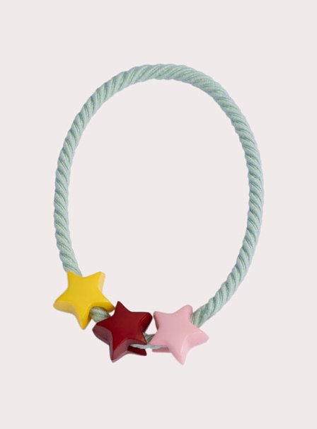 Σετ Παιδικά Λαστιχάκια Μαλλιών για Κορίτσια Rainbow Stars 5 τμχ