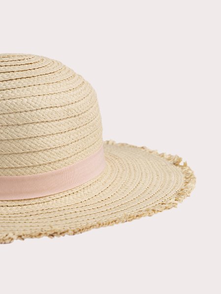 Παδικό Καπέλο για Κορίτσια Pink Straw