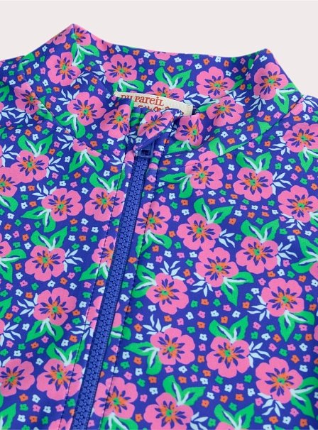 Παιδική Αντιηλιακή Μπλούζα για Κορίτσια Blue Floral