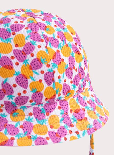 Βρεφικό Καπέλο για Κορίτσια Pink Strawberries - 2 σε 1