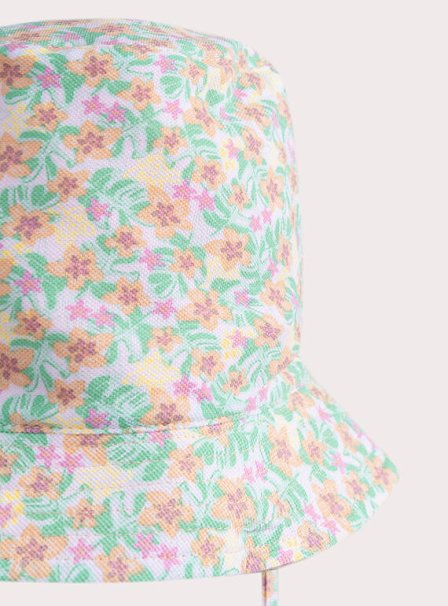Βρεφικό Καπέλο για Κορίτσια Floral Pique - 2 σε 1